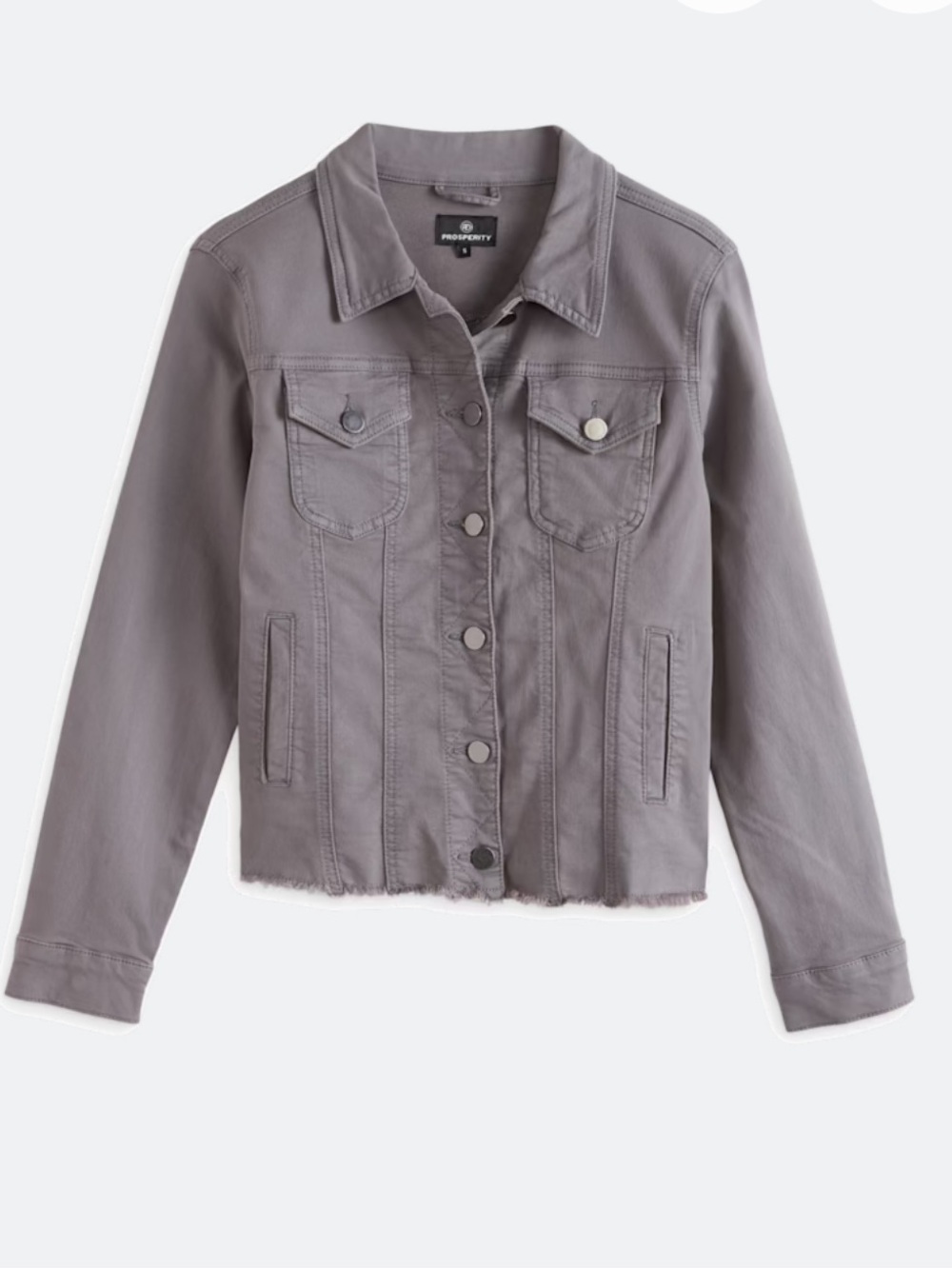 Prosperity Dolly Fray Hem Jacket (stitch fix)